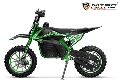 Produktbild von Nitro Motors 1000W Eco Kinder Dirtbike Fossa Fun 10 Zoll 36V Grün