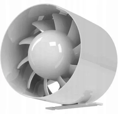 Image de Ventilateur de canal AIRROXY, silencieux, diamètre 100, raccordement standard