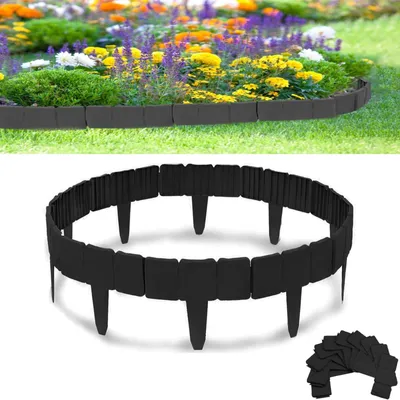 Immagine prodotto di Elzusha - Bordatura flessibile per giardino, 15 metri, effetto pietra