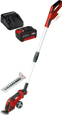 Zdjęcie produktu dla Akumulatorowe nożyce do trawy i krzewów EINHELL GE-CG 18/100 Li T + zestaw startowy