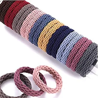 Obrázok produktu pre Gumičky do vlasov, 100 kusov, elastické, vhodné na zapletanie, gumičky do vlasov v 10 farbách