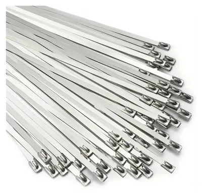 Obrázek produktu pro Nerezové stahovací pásky - 4,6 x 150 mm - 100 kusů