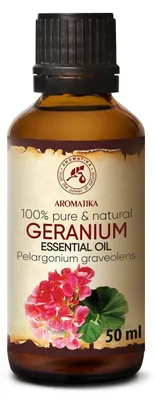 Image de Huile essentielle de géranium, 50 ml, pour l'aromathérapie et les diffuseurs