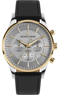 Produktbild von Jacques Lemans Armbanduhr Date London Black Silver