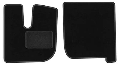 Image de Tapis de sol en moquette pour Iveco Stralis 2003-2019 (camion) – jeu 4 pièces, noirs, sur mesure – Wielganizator LUX