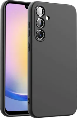 Produktbild von Hülle für Samsung Galaxy A25 5G Handy Schutz Cover Silikon Gel Case Handyhülle, schwarz