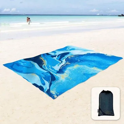 Immagine prodotto di Coperta da picnic, impermeabile, ideale per l'uso all'aperto, sulla spiaggia, in campeggio, per picnic, campeggio e passeggiate. Coperta grande per spiaggia, picnic e campeggio