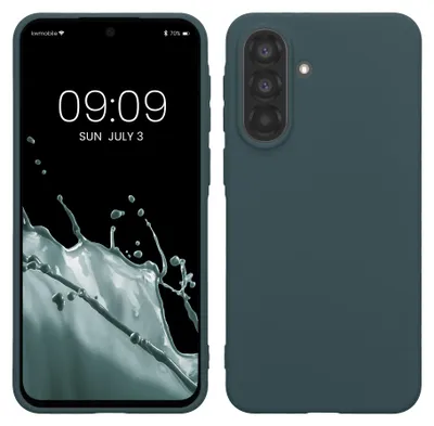 Produktbild von kwmobile Handyhülle für Samsung Galaxy A37 5G Hülle - TPU Case - Kabelloses Laden - Schutzhülle Cover in Dunkler Schiefer