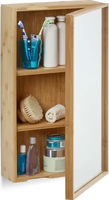Produktbild von relaxdays Spiegelschrank braun 35,0 x 14,0 x 60,5 cm