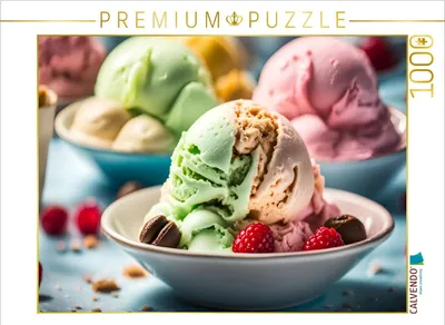 Produktbild von CALVENDO Puzzle Eiscreme - Sündhaft lecker | 1000 Teile Lege-Größe 64x48cm Foto-Puzzle für glückliche Stunden