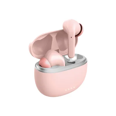 Immagine prodotto di Forever Cuffie in-ear wireless con custodia ricaricabile con microfono compatibili con smartphone Rosa