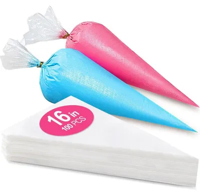 Zdjęcie produktu dla Worki do spryskiwania, 100 sztuk, 40,6 cm, jednorazowe, przeznaczone do kontaktu z żywnością