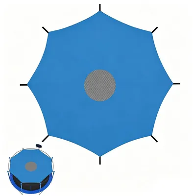 Produktbild von Trampolin Randabdeckung 305cm für 8 Stangen Blau UV-Beständig Wasserdicht