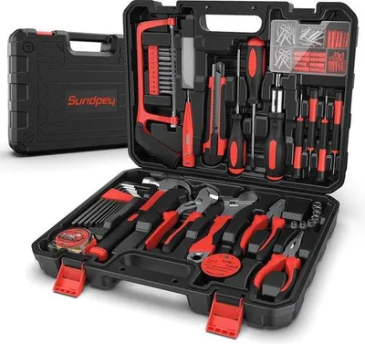 Produktbild von Famanu Werkzeugkoffer 148-teilig - Professionelles Set mit Ratschenschraubendreher