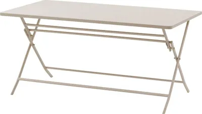 Produktbild von Rechteckiger klappbarer gartentisch "greensboro" lehm 6-sitzer aus stahl   - Hespéride