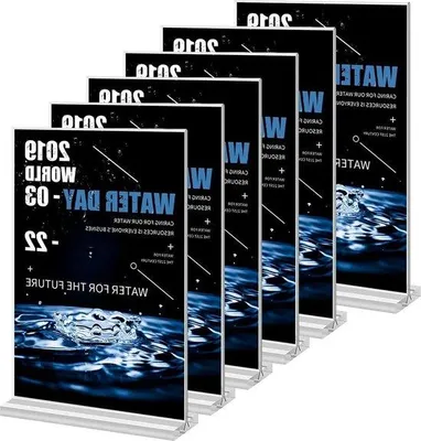 Produktbild von Famanu A4 Acryl Tischständer - Set mit 5 Stück