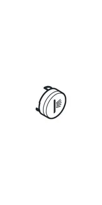 Produktbild von HANSGROHE 92578610 Durckknopf Symbol Seitenbrause