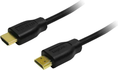 Image de LogiLink Câble High Speed HDMI 4K 30 Hz avec Ethernet plaqué or noir 7,5 m