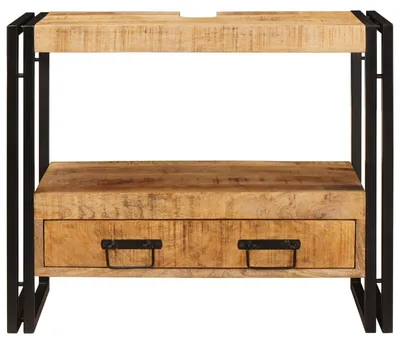 Produktbild von vidaXL Waschtischunterschrank Braun 71 x 33 x 58 cm Massivholz Mango