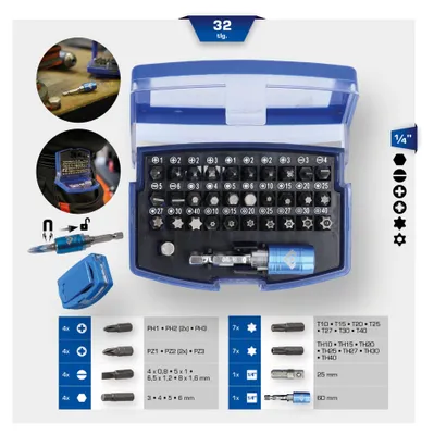 Zdjęcie produktu dla BRILLIANT TOOLS Zestaw bitów 32 szt. - BT053032