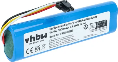 Produktbild von vhbw Akku kompatibel mit Dreame D9, D10 Plus, D10s, D10, Bot L10 Ultra, L10 Pro Plus, L10s Saugroboter Blau (3000 mAh, 14,4 V, Li-Ion, ohne Gehäuse)
