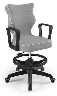Obrázok produktu pre Kreslo Norm pre mládež, čierna farba, model Jasmine 03, veľkosť 5, materiál: látka WK+P