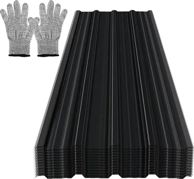 Produktbild von Faziango 36x Profilblech Trapezblech Dachblech, Verzinktes Stahlblech - Wellenprofil in Anthrazit, Stahl Außenbereich Dachplatten, für Dächer, Carports