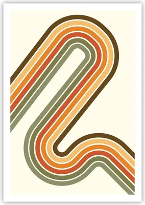 Produktbild von Poster - Poster ohne Rahmen - Abstraktion Weg Gürtel - 70x100 cm - Wand Bild - Wanddeko - Wandbilder - Kunstposter - Wandposter - Bilder - Kunstdruck - Wanddekoration - Wandbild - P2XPA70x100-4425