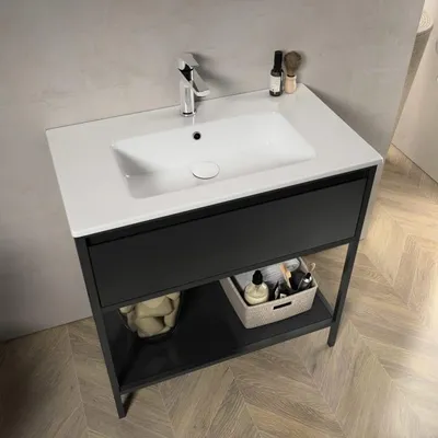 Produktbild von Loft 2.0 Waschtischunterschrank 80 cm, mit Metallgestell