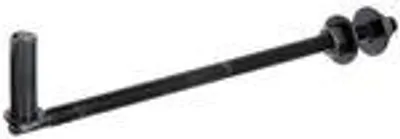 Immagine prodotto di Alberts 306861 Staffa per avvitamento passante, gancio a J, per pali, rivestimento nero per immersione, Ø16 mm, lunghezza 290 mm