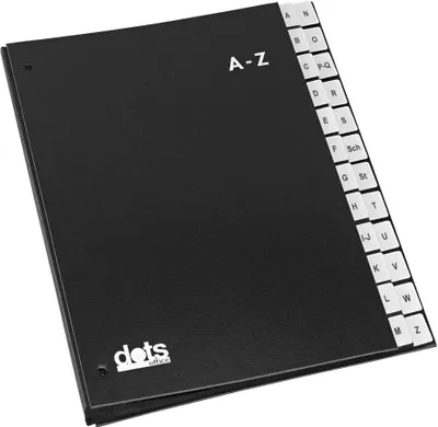 Produktbild von dots Pultordner A-Z schwarz