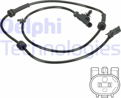 Produktbild von DELPHI ABS Sensor Raddrehzahl für NISSAN MICRA III (K12) SS20616