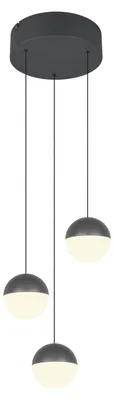 Produktbild von Reality Leuchten Pendelleuchte SENTA DH 25x150 cm grau Hängelampe