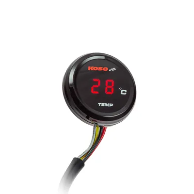 Produktbild von KOSO Coin-Thermometer rote Anzeige