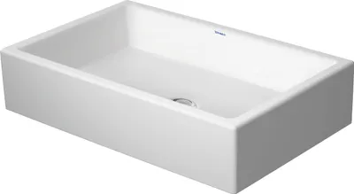 Produktbild von Duravit Aufsatzbecken VERO AIR ohne Überlauf, Hahnlochbank, 600 x 380 mm, geschliffen, ohne Hahnloch weiß