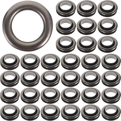 Produktbild von 50 Sätze schwarzer Kupferösen mit 8 mm für Reparaturarbeiten