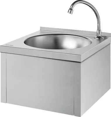 Immagine prodotto di Lavabo Delabie SXS cpl. con valvola a chiusura automatica Edst. 1.4301 sat.