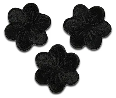 Obrázek produktu pro Květiny 3 kusy květiny rostlina - záplata, nažehlovačka, nažehlovačka, nášivka, záplata, k nažehlení, velikost: 2,2 x 2,2 cm