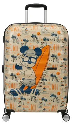 Immagine prodotto di American Tourister carrello Wavebreaker Disney Spinner 67 / 24 TSA Disney FL Mickey Super Surfer beige