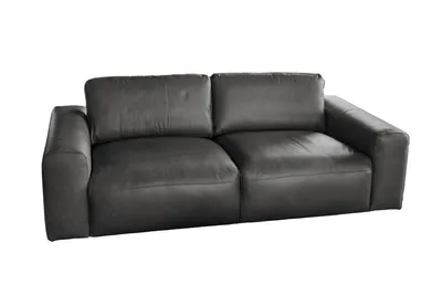Zdjęcie produktu dla KAWOLA Sofa BODHI 3-osobowa, skóra czarna