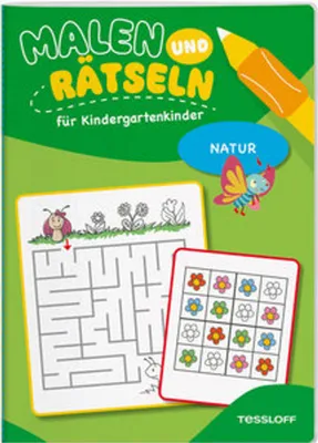 Produktbild von Malen und Rätseln für Kindergartenkinder. Natur