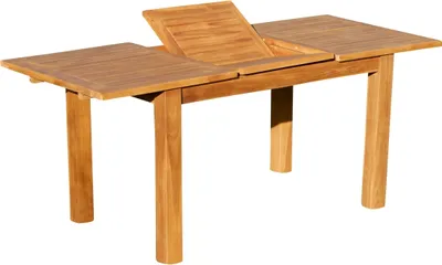 Produktbild von AS-S Wuchtiger TEAK Bigfuss Ausziehtisch Gartentisch 130-180x80 Holztisch Teaktisch Garten Tisch Holz BIGFUSS130-180