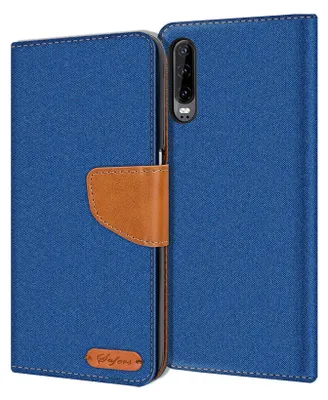 Zdjęcie produktu dla Pokrowiec na telefon komórkowy Huawei P30 Etui Wallet Flip Etui ochronne Pokrowiec materiałowy