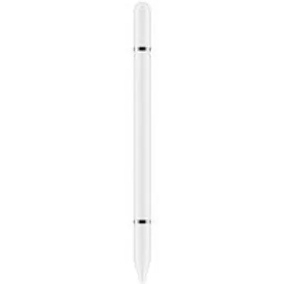 Image de Stylet pour écran tactile avec fonction d'écriture, stylet 2-en-1, stylet capacitif, compatible avec tous les écrans tactiles (blanc), 1 pièce