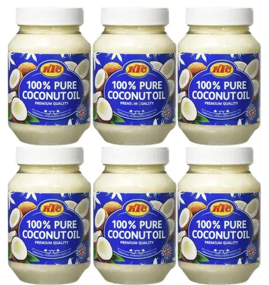 Obrázek produktu pro KTC Pure Coconutoil čistý kokosový olej prémiové kvality 500 ml 6 balení