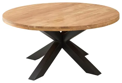 Produktbild von home24 Esstisch mit Massivholzplatte - Mango Massiv / Eisen