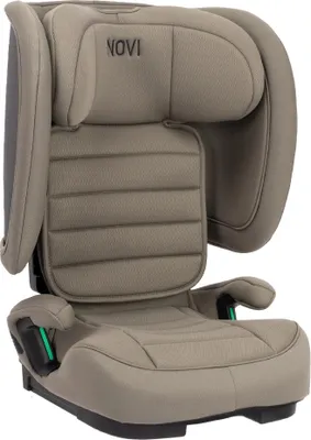 Produktbild von Novi Max i-Size Autositz R129 – 100–150 cm – klappbar – inklusive Transporttasche - Taupe
