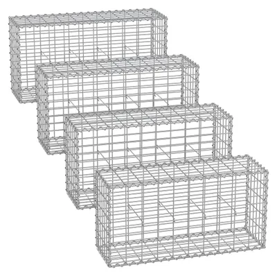 Immagine prodotto di Set di cesti gabion – Cesto in pietra – Muro di sostegno – Acciaio zincato – 100 x 50 x 30 cm