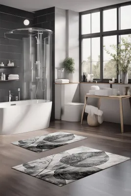Produktbild von Mijolnir, CT-5408, Badematten, Mehrfarbig, Polyester, 60 x 100 cm