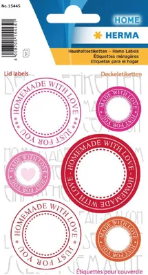 Produktbild von HERMA 15445, Mehrfarbig, Kreis, Permanent, Papier, 6 Stück(e), 3 Blätter